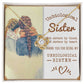 To My Bonus Sister, Sisters By Heart -Love Knot Necklace